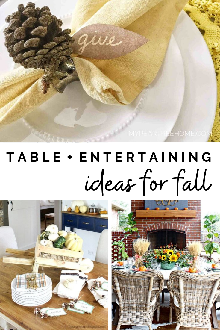 DIY home decor crafts and ideas - Tablesettings for Fall #thanksgiving #falldiy #tablescapes