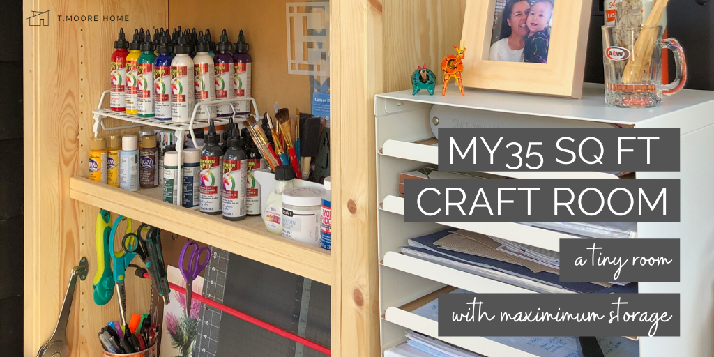 How To Turn A Small Space Into Dream Craft Room Workspace On Budget T Moore Home Interior Design Studio - Room Decor Storage Ideas