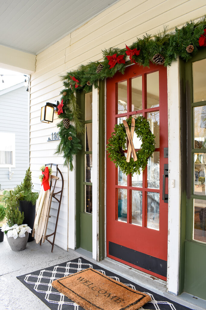 front porch christmas decorating ideas