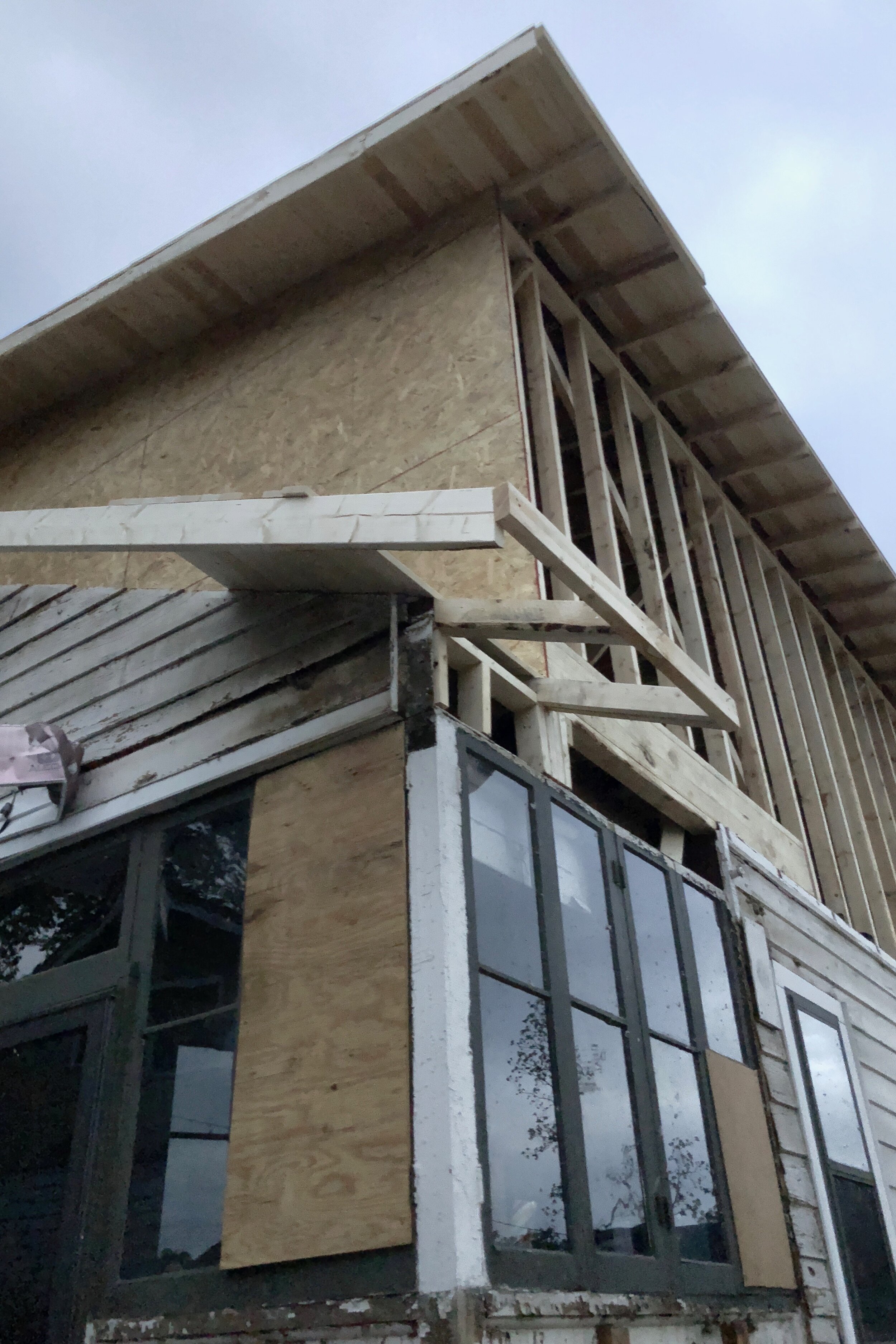 exterior ridge raise and dormer renovation