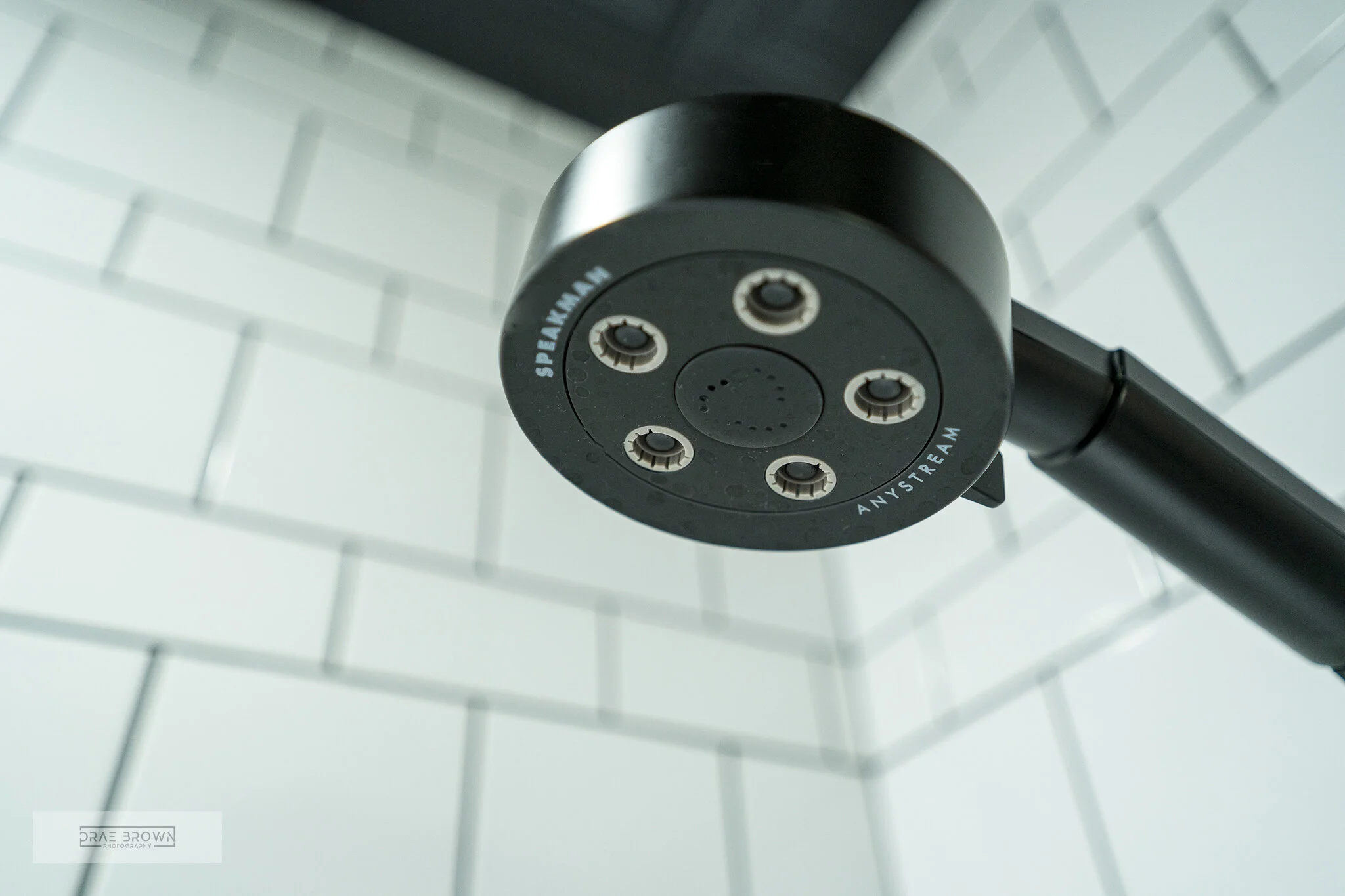 Shower details in guest bathroom