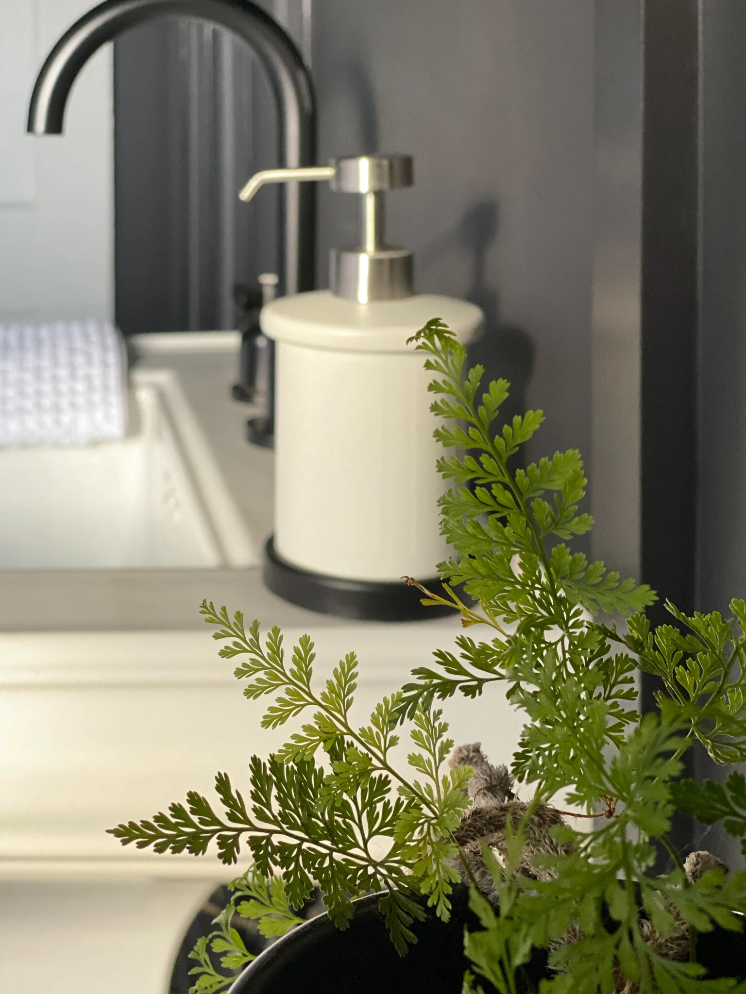 Black and White Bathroom Details