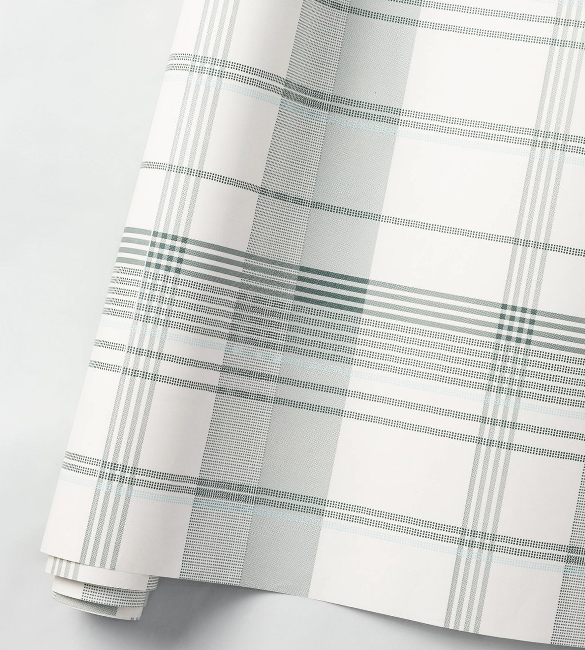 plaid wrapping paper