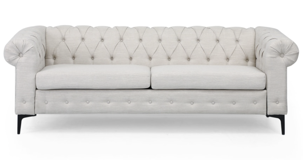 tufted sofa