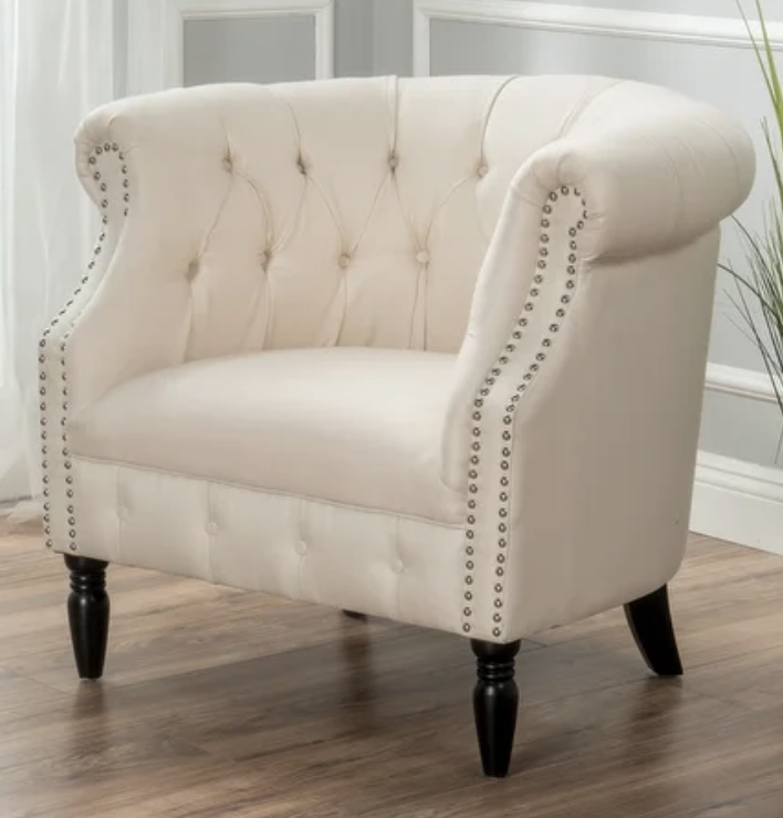 tufted furniture for a boho room