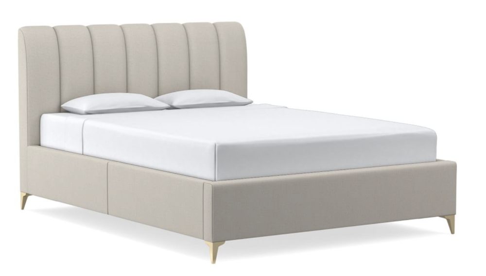 channel tufted storage bed