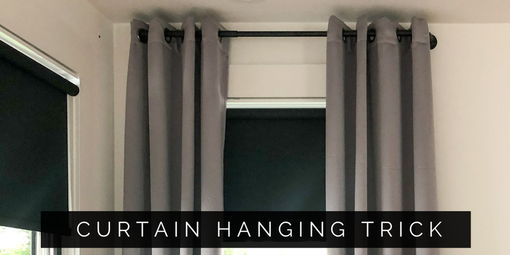 Install Perfectly Even Curtain Rods