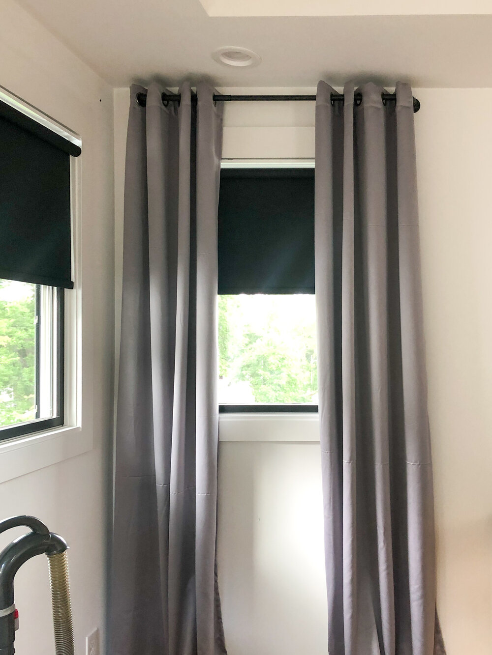 Installing secure and even curtain rods