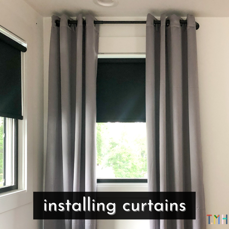 Ødelægge Læring Amazon Jungle How I Install Perfectly Even Curtain Rods Every Time Without A Level — T.  Moore Home Interior Design Studio