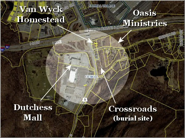 Aerial view of the Fishkill Supply Depot where plans are underway to construct an IHOP among other commercial facilities.