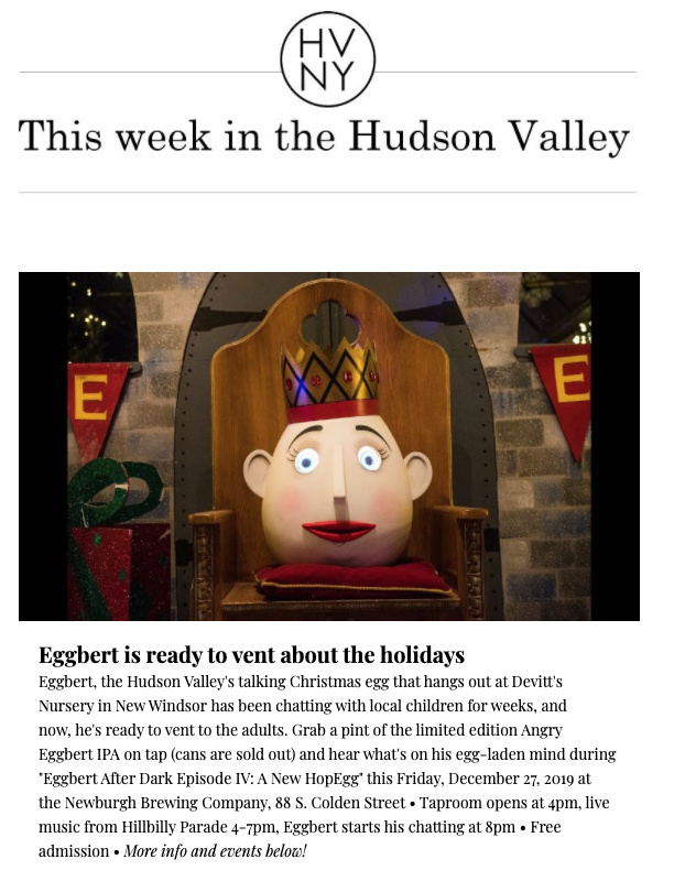 This week in the Hudson Valley (December 23, 2019)
