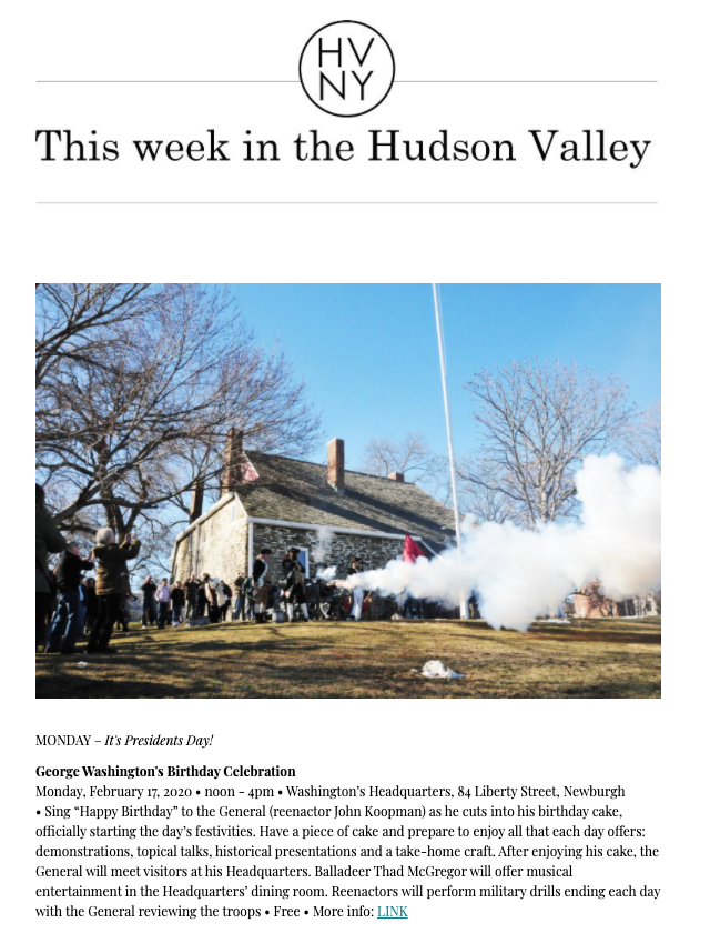 This week in the Hudson Valley (February 17, 2020)