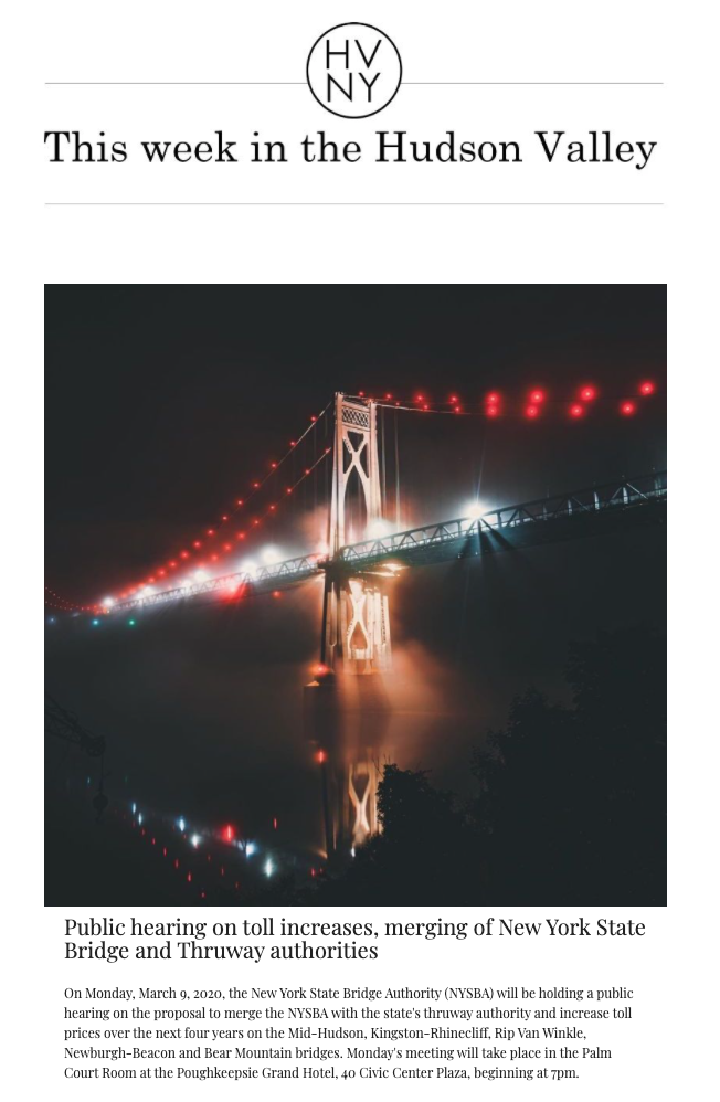 This week in the Hudson Valley (March 9, 2020)