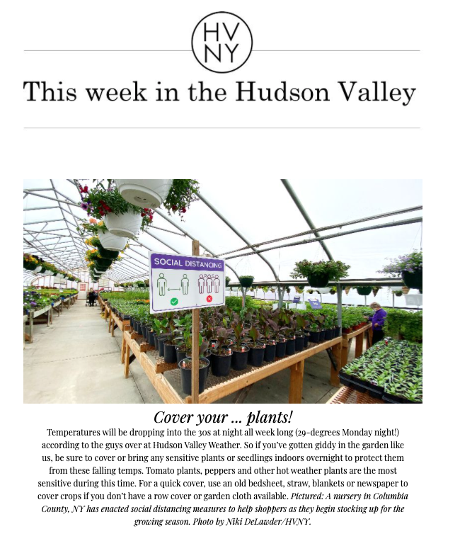 This week in the Hudson Valley (May 4, 2020)