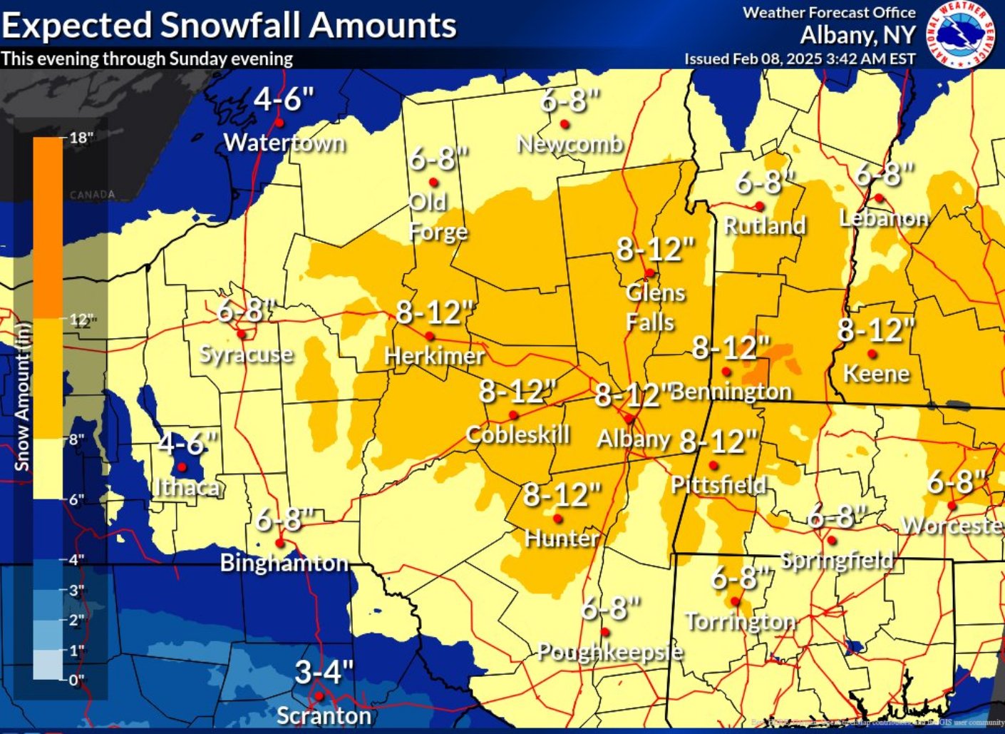 Weekend Winter Storm Warning  in effect