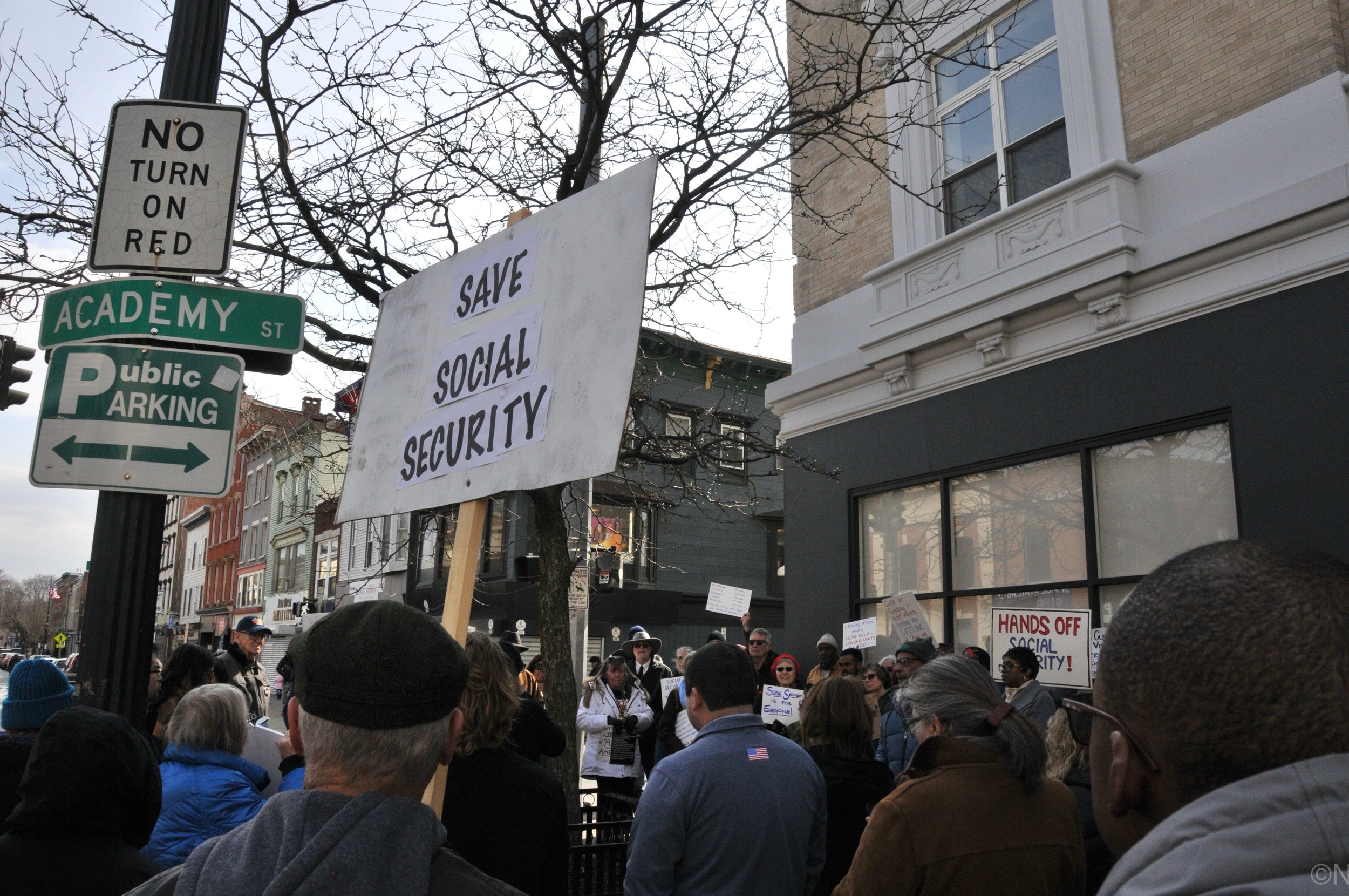 Photos: Rally outside of the Poughkeepsie Social Security Office