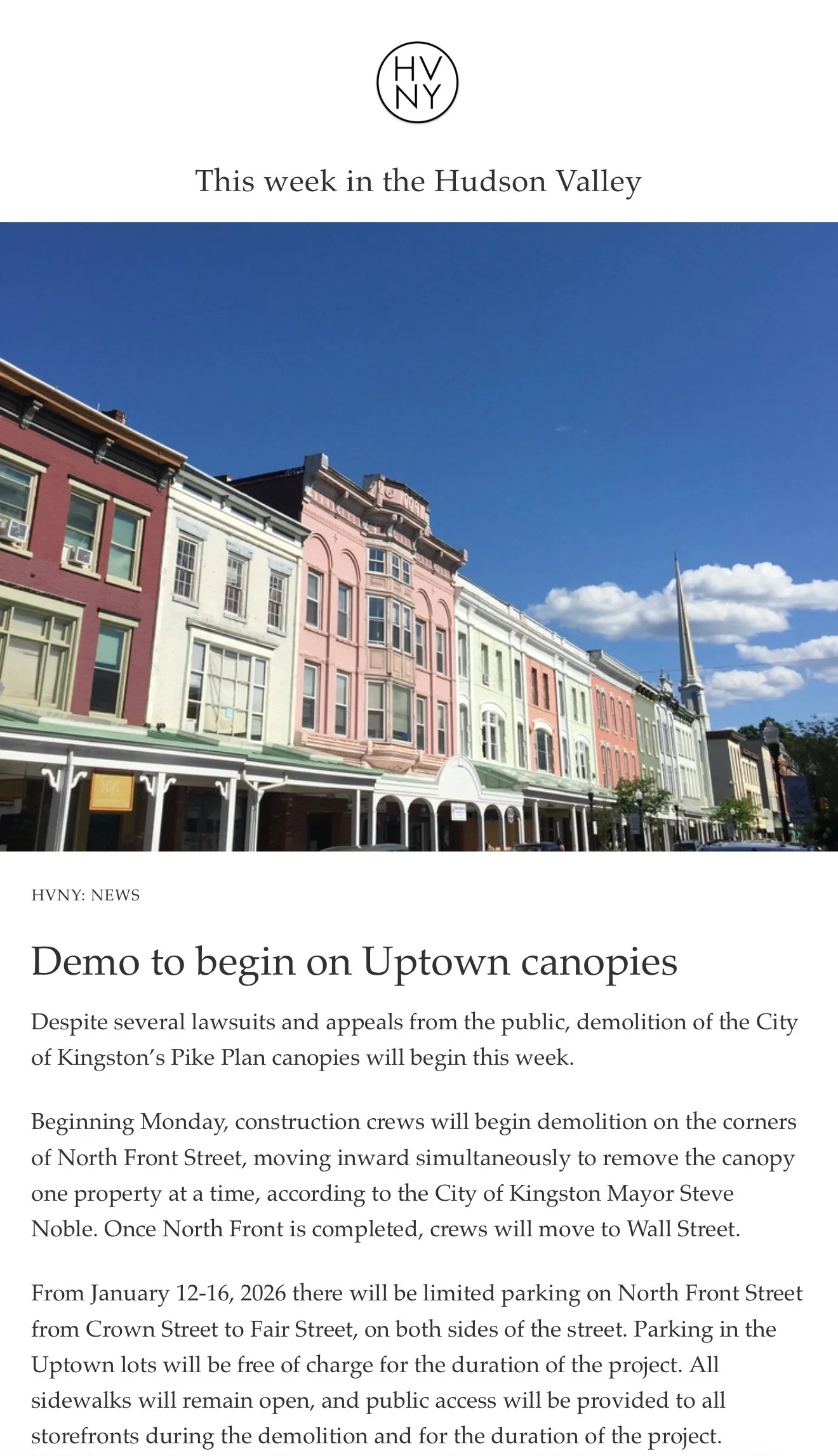 This week in the Hudson Valley (1/12/26)