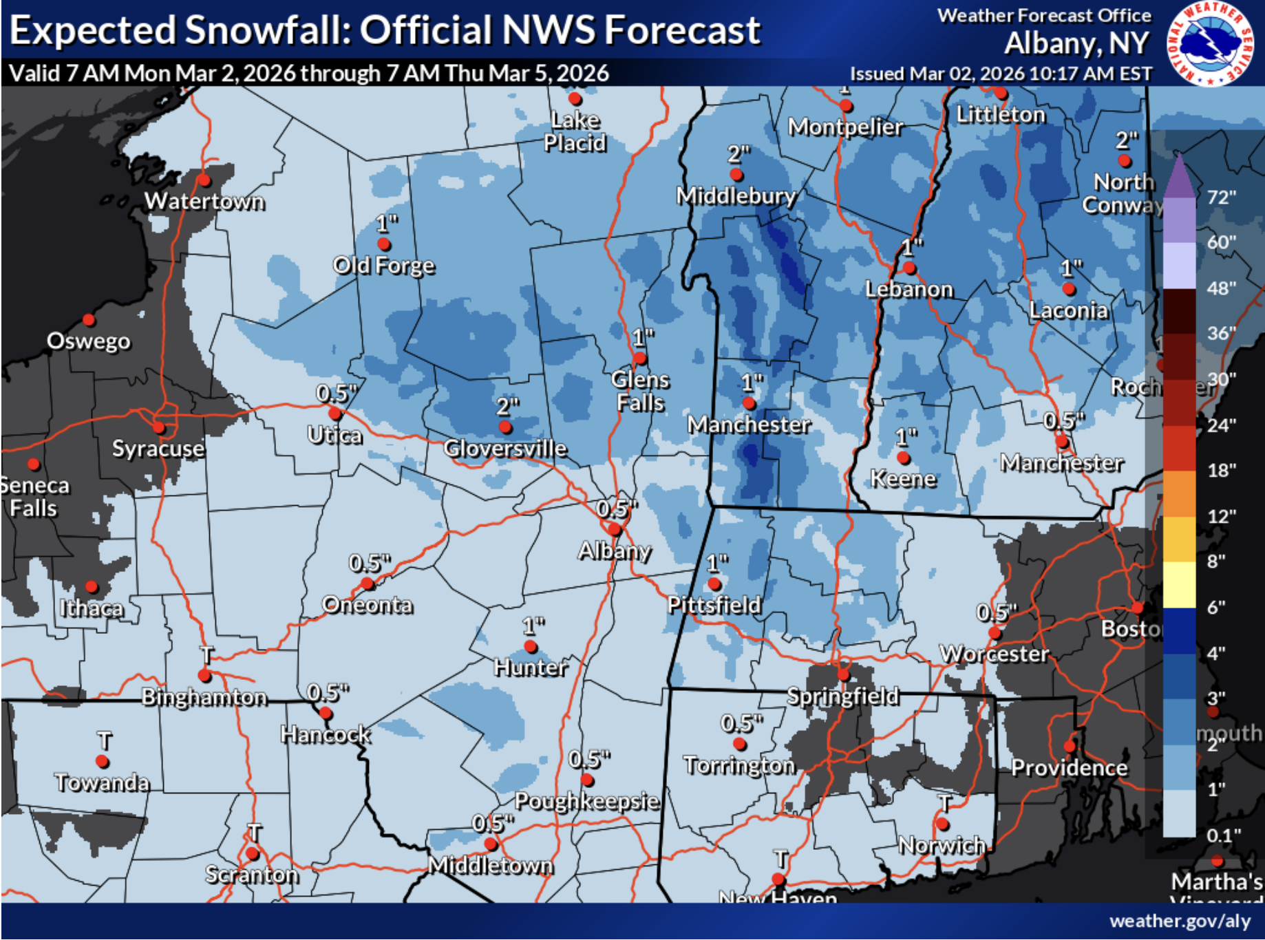 Warming temps to follow slippery Tuesday