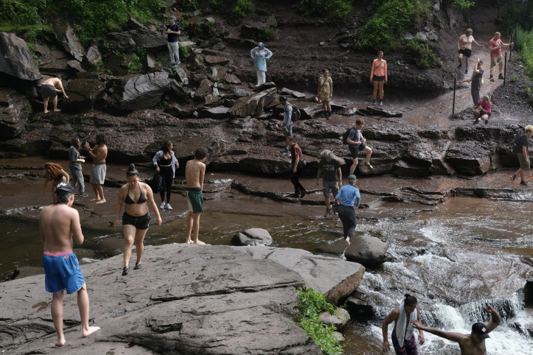 Timed-entry and gates proposed to help crowds at popular Catskill waterfall