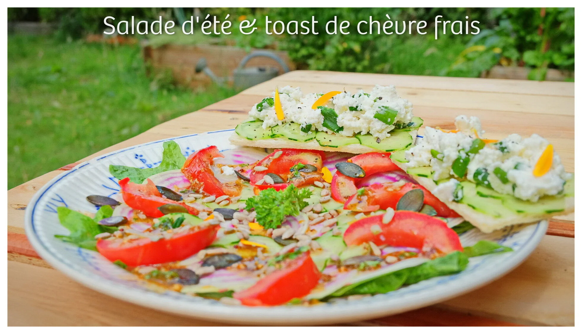 #25 I  Salade d'été à la betterave chiogga &amp; toast de chèvre frais