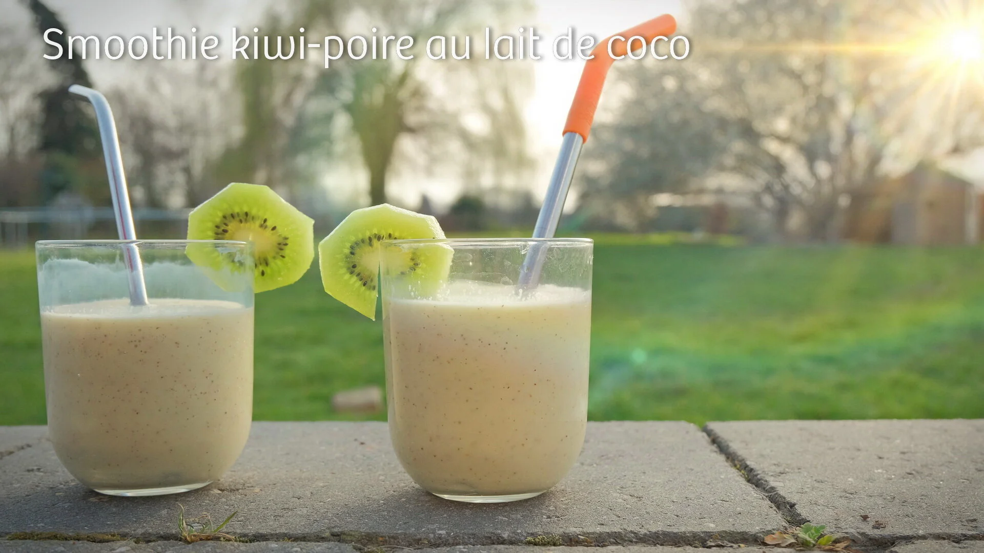 #56 I Smoothie kiwi-poire au lait de coco
