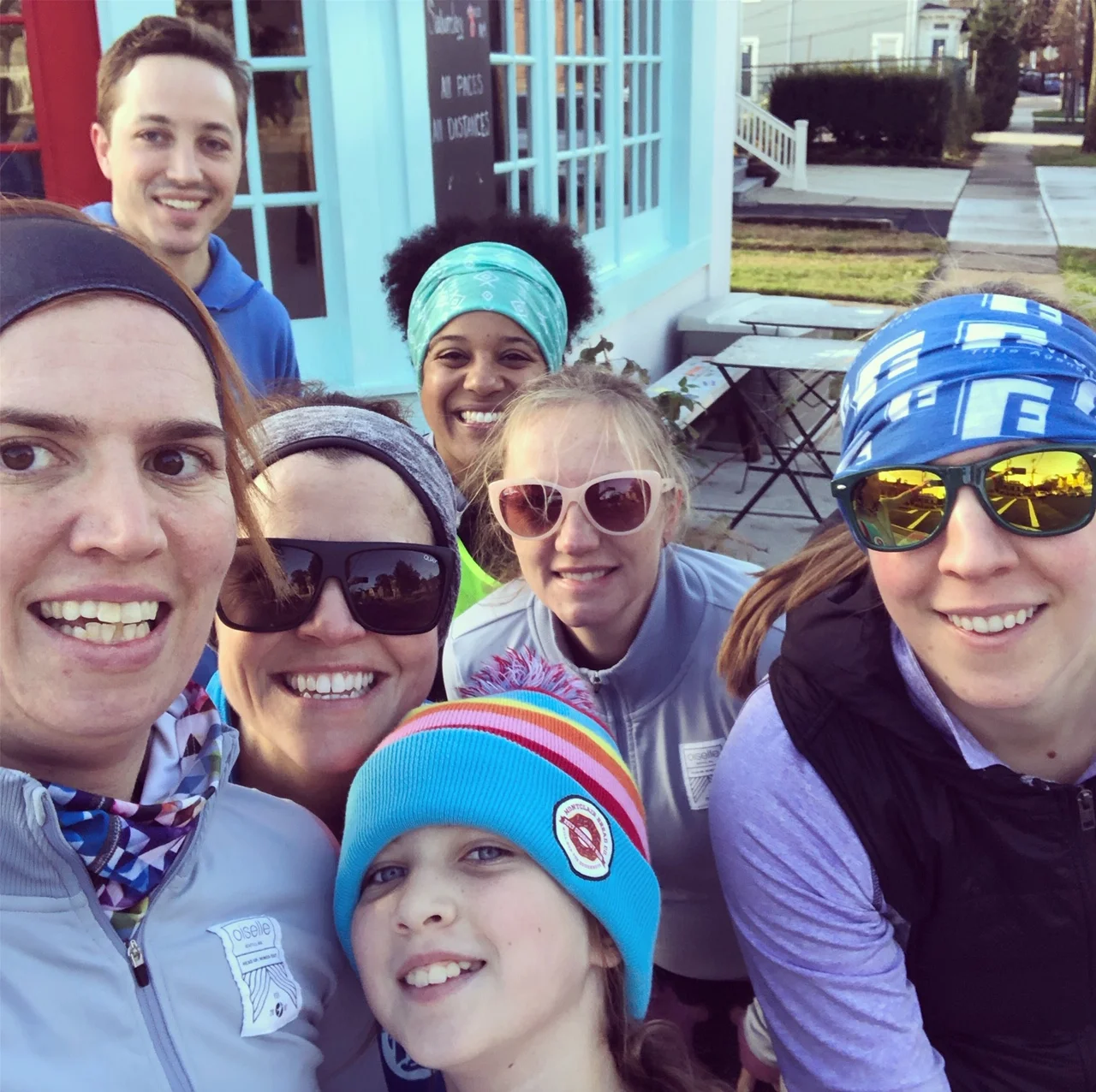 My Walk-Run Group! Minus Barb &amp; Mac who were held up at the playground on the way home.