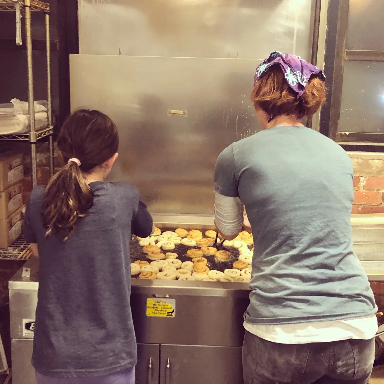 Frying Doughnuts with Josie