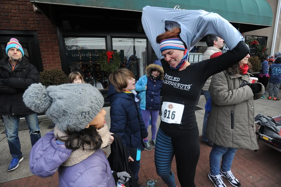 Starting line strip tease