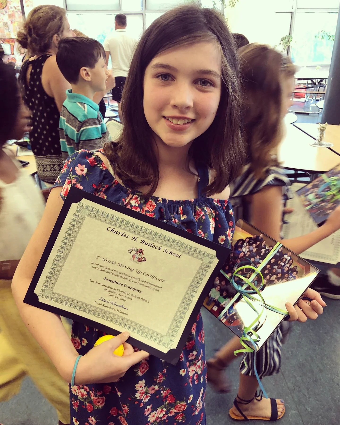 A very big week for Josie - Monday was her ‘Moving Up’ ceremony marking the end of 5th grade and the beginning of middle school!!!