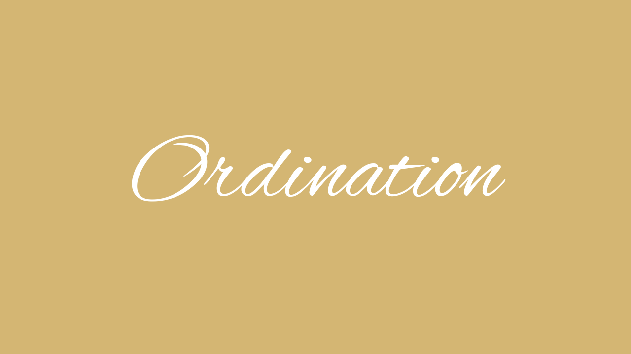 Priest Ordination