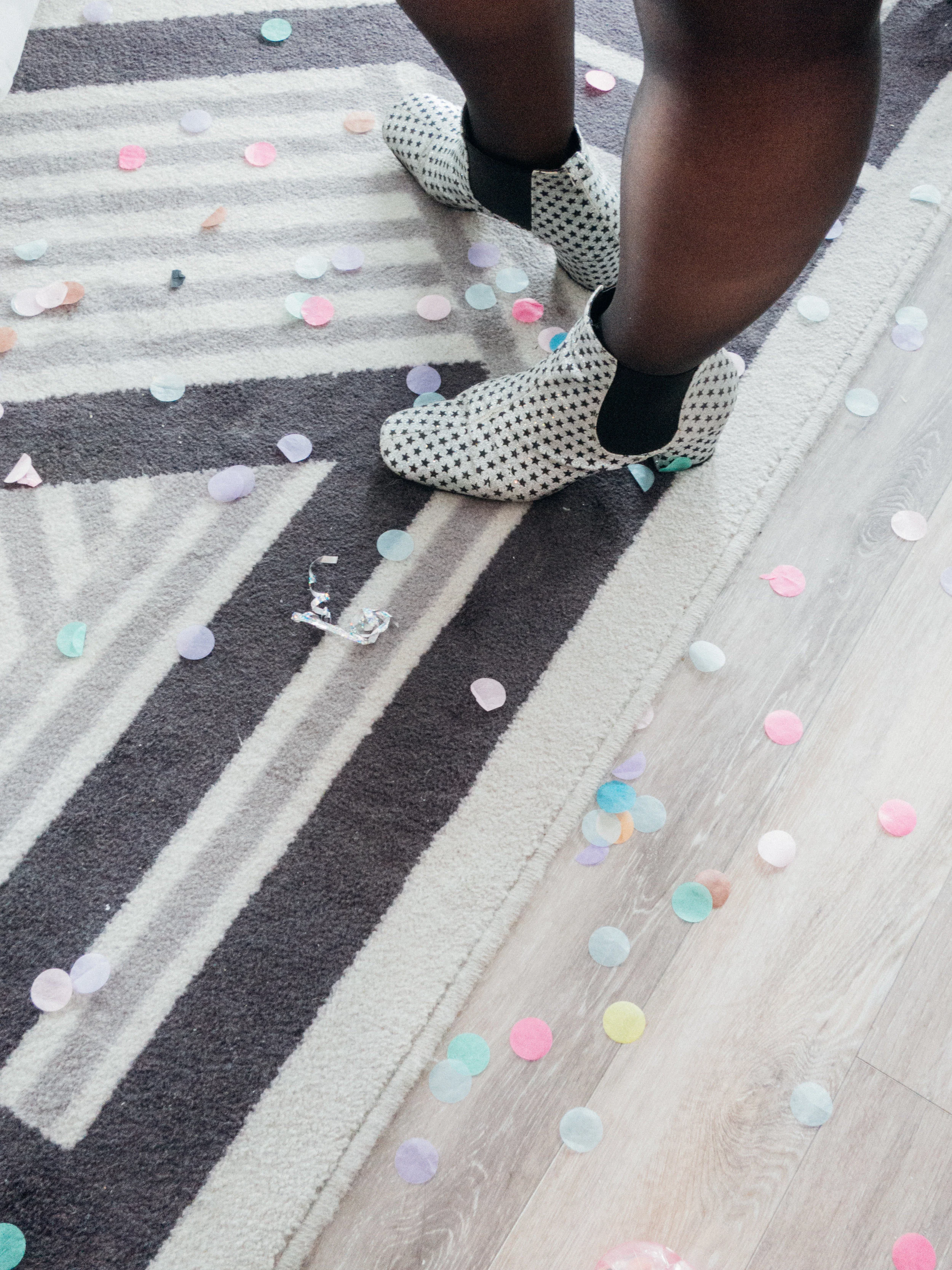 Confetti is your friend. Throw it with abandon and you will see what I mean.