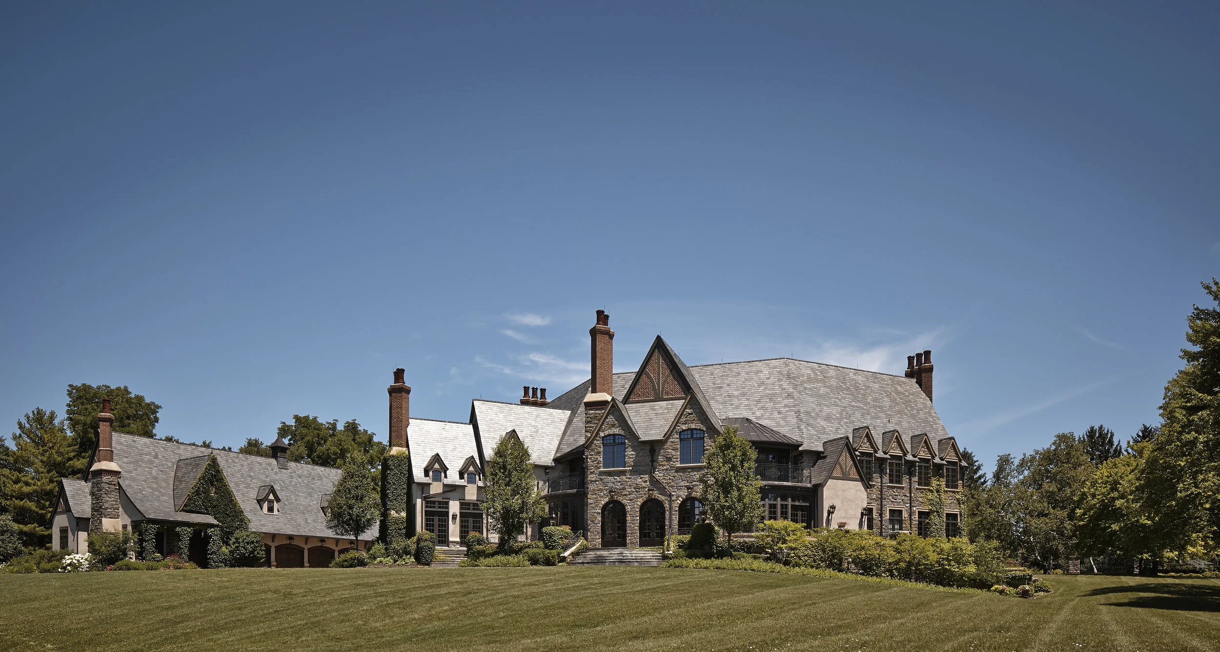Custom Luxury English Tutor Estate Exterior