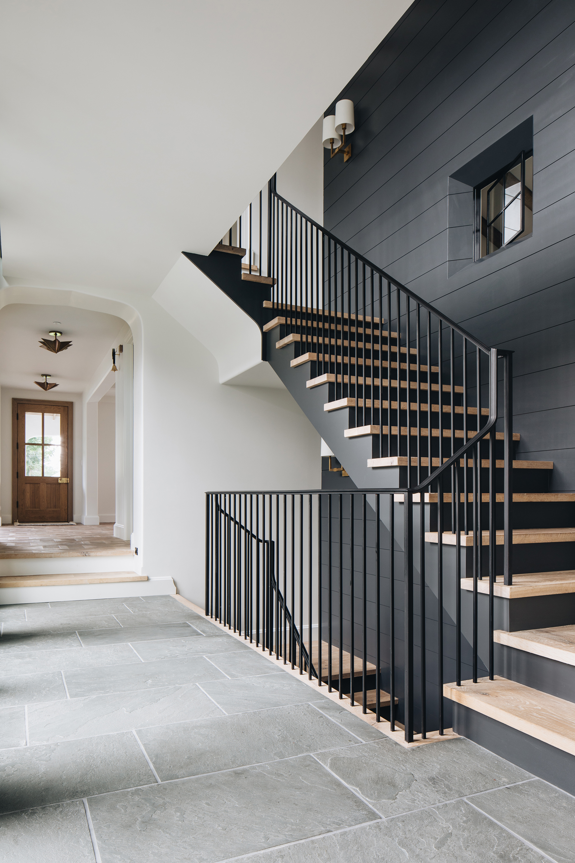 Modern Village Arts Home Stairwell