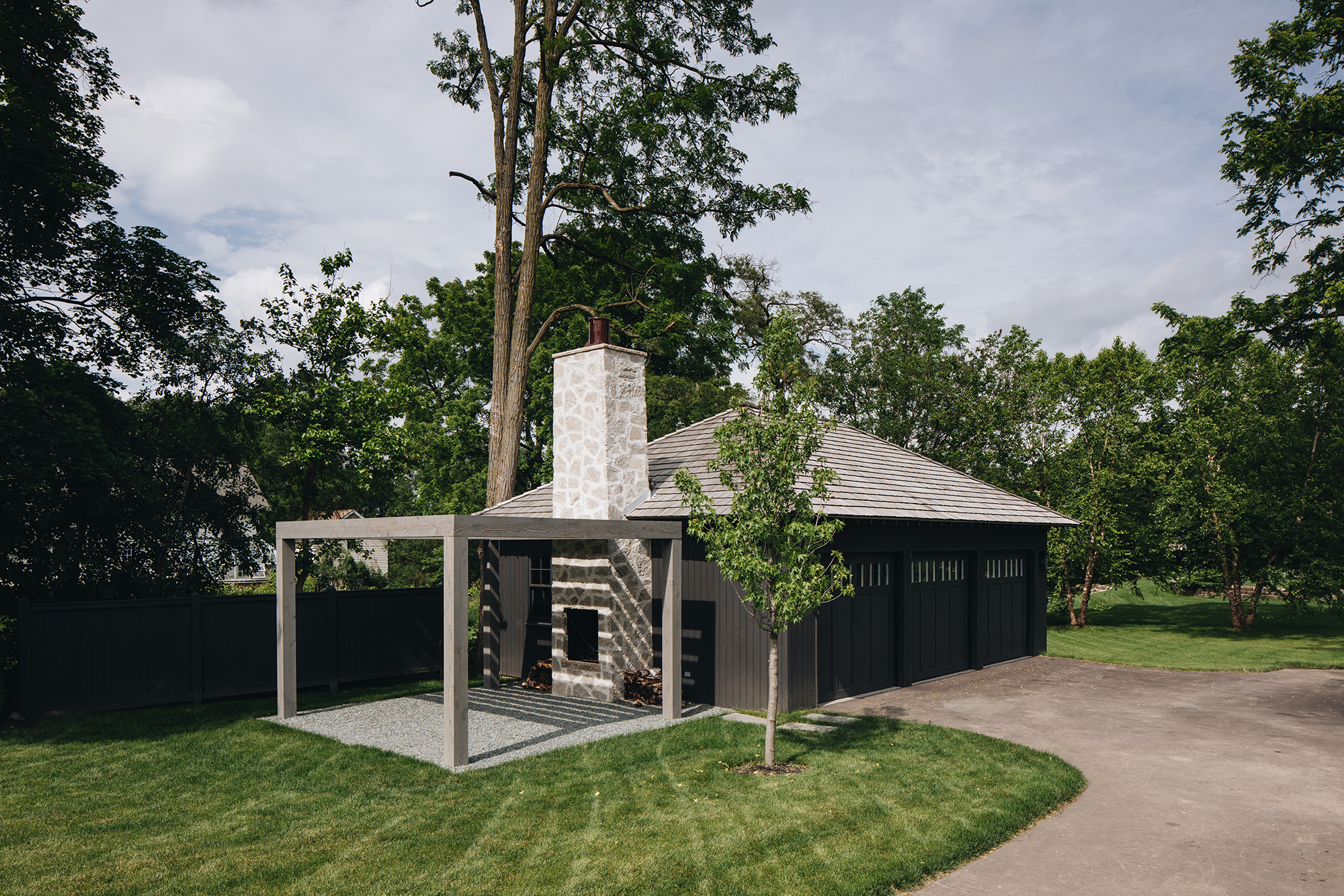 Modern Village Home Removed Garage