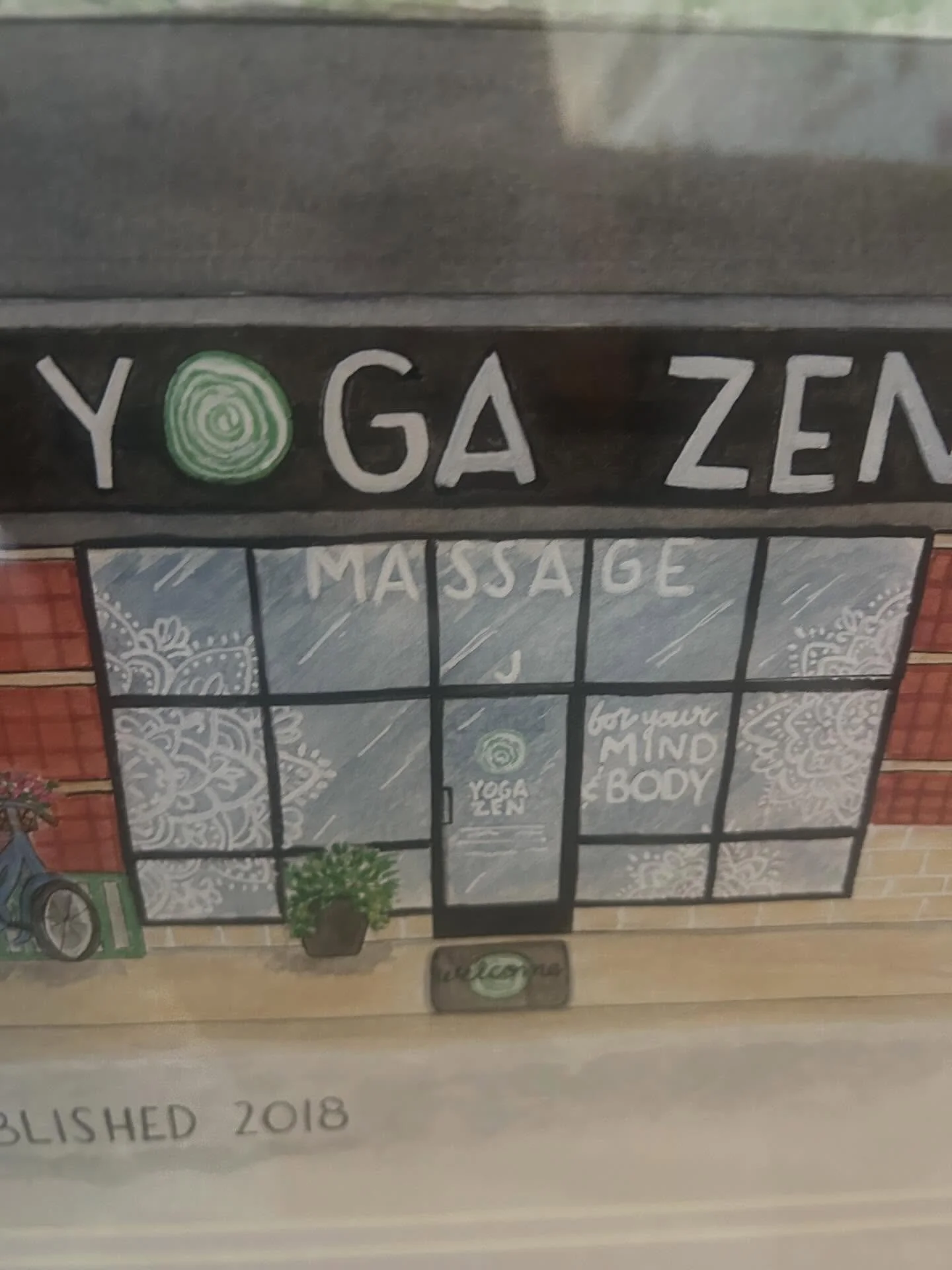 🪷 OUR STUDIO 🪷

Look at how beautifully local artist @homedrawnbyliz captured all the details of Yoga Zen 😍

We are in love with this commissioned piece! It was so easy to work with Liz and you should check out more of her pieces on display at the