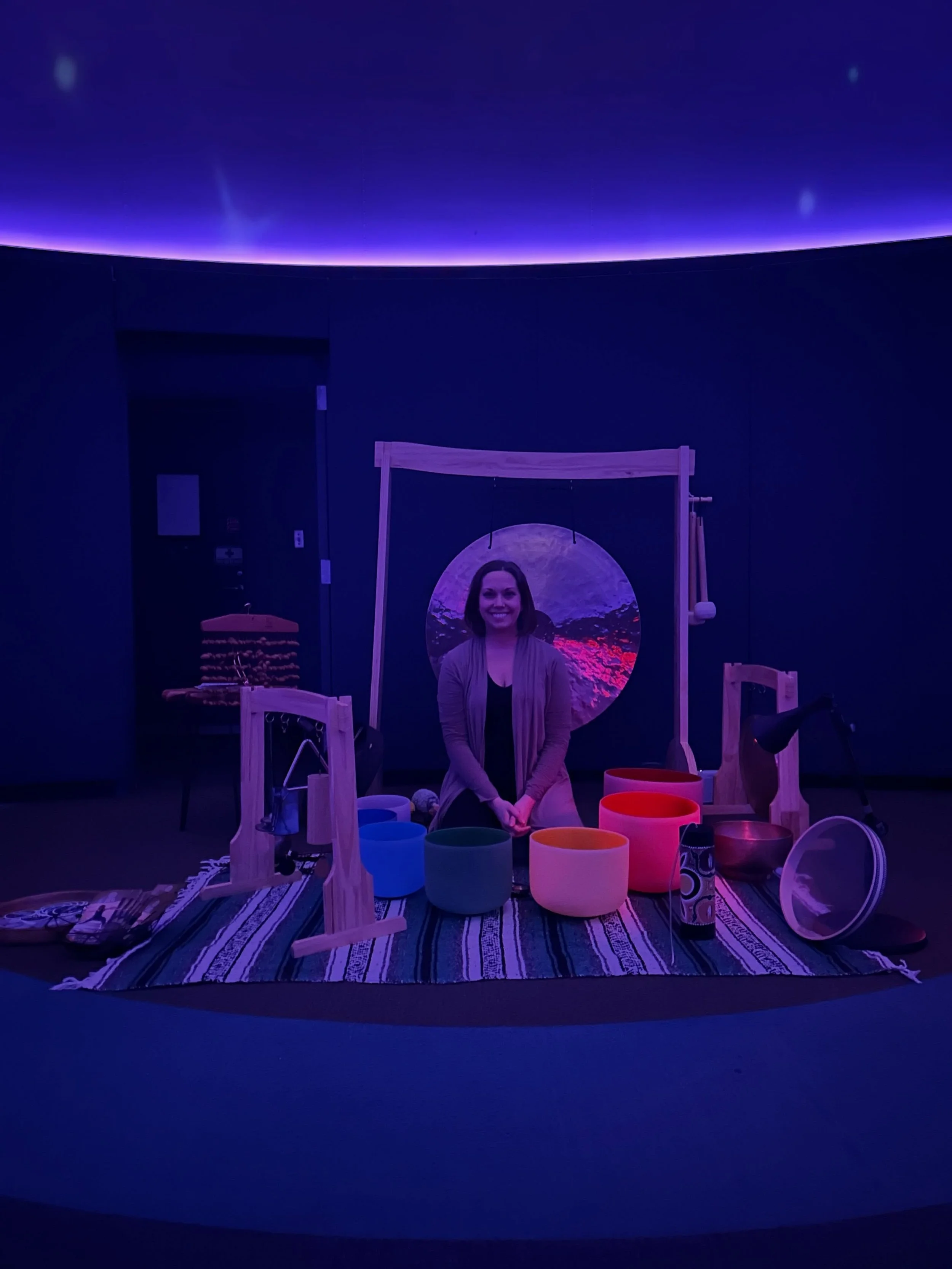 🪐PLANETARIUM SOUND BATH 🪐

October 9 Catherine will be back at the Grand Rapids Public Museum planetarium for a sound bath like no other! ✨

This unique, immersive experience includes a custom visual experience on the 50-foot domed ceiling of the p