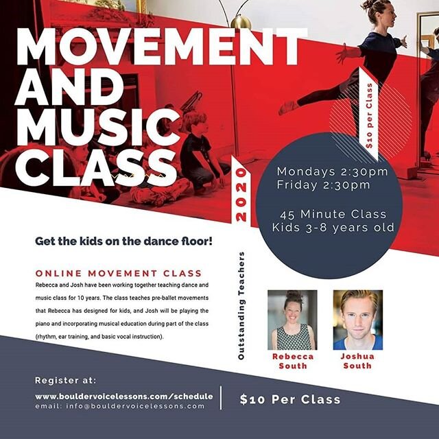 Movement and music class to fill the soul today. 2:30pm Mountain time.  Sign up on the website, bouldervoicelessons.com

#dance
#danceclass
#lessons
#bouldervoicelessons

Link in the description.