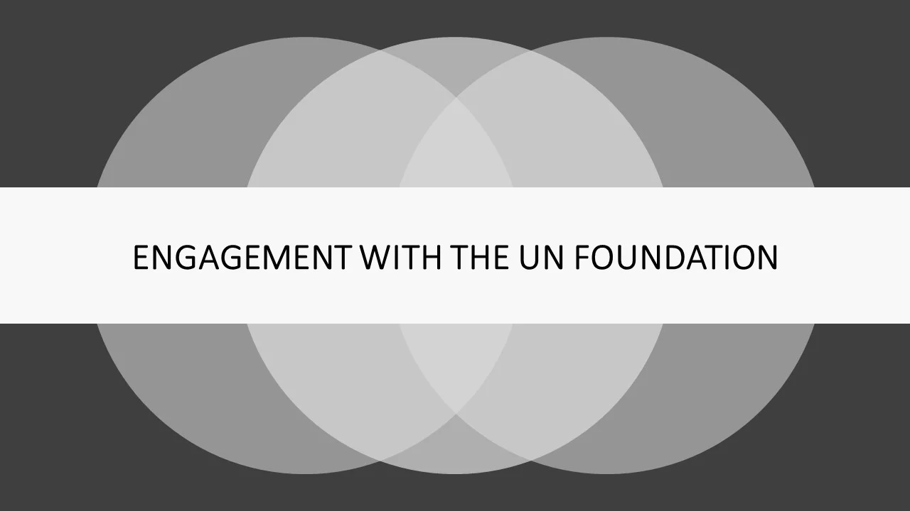 Invitations to select UN Foundation events and teleconferences, and opportunities to partner in UN Foundation initiatives (additional investment may be required).