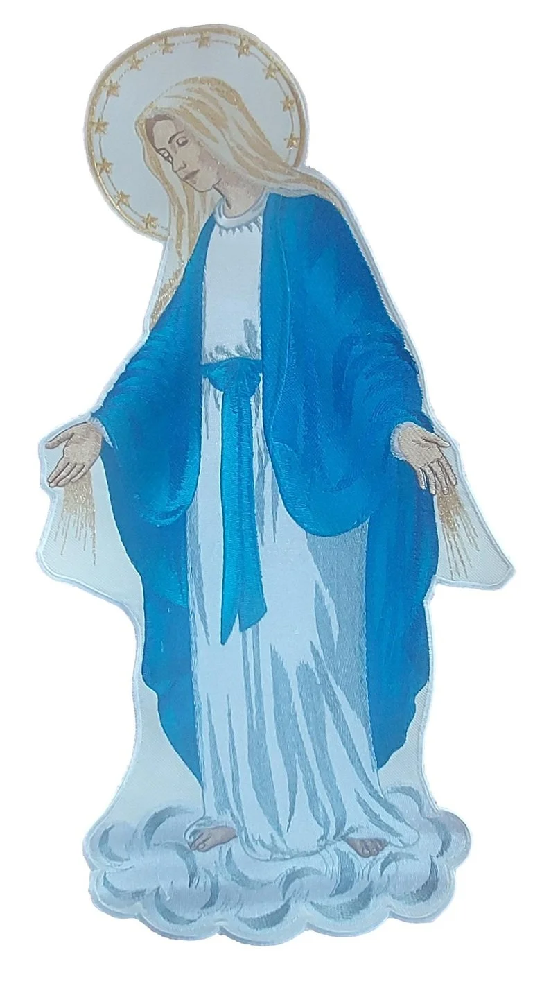 Immaculate Conception Applique Panel for Vestment or Altar Banner