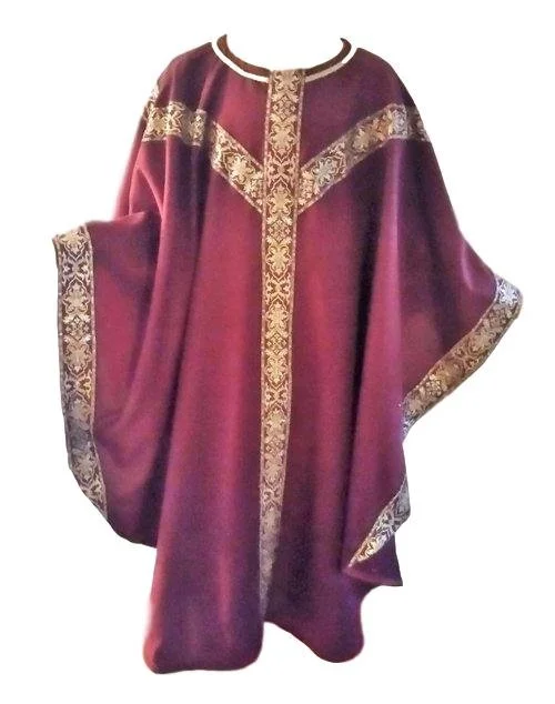 dark red chasuble