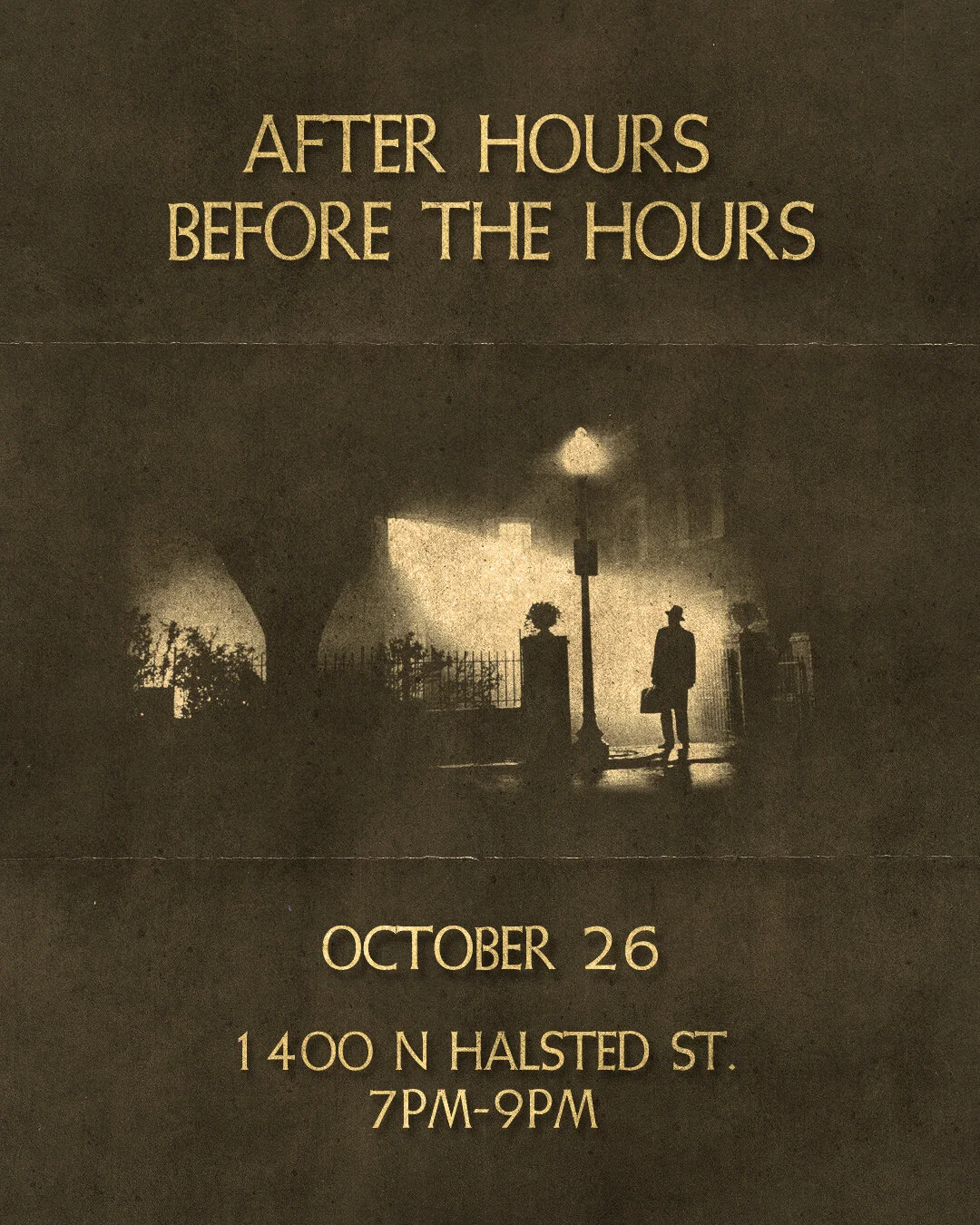 Flyer for After Hours Pop Up Shop (@afterhoursbeforethehours)