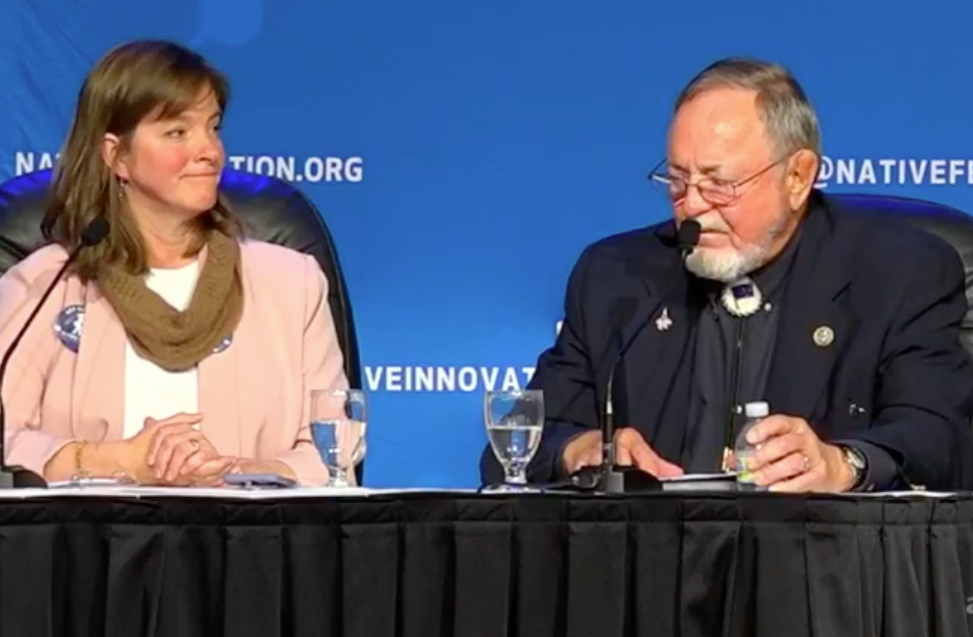 Don Young uses death-grip handshake against Alyse Galvin
