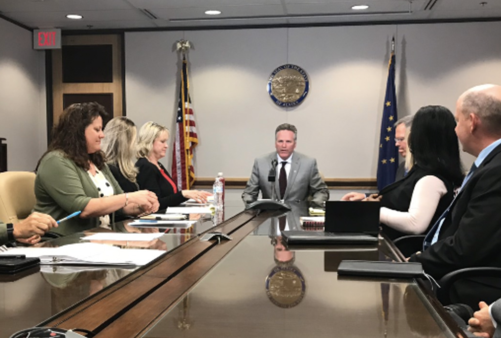 Dunleavy balks at revealing involvement in Clark Penney no-bid contract