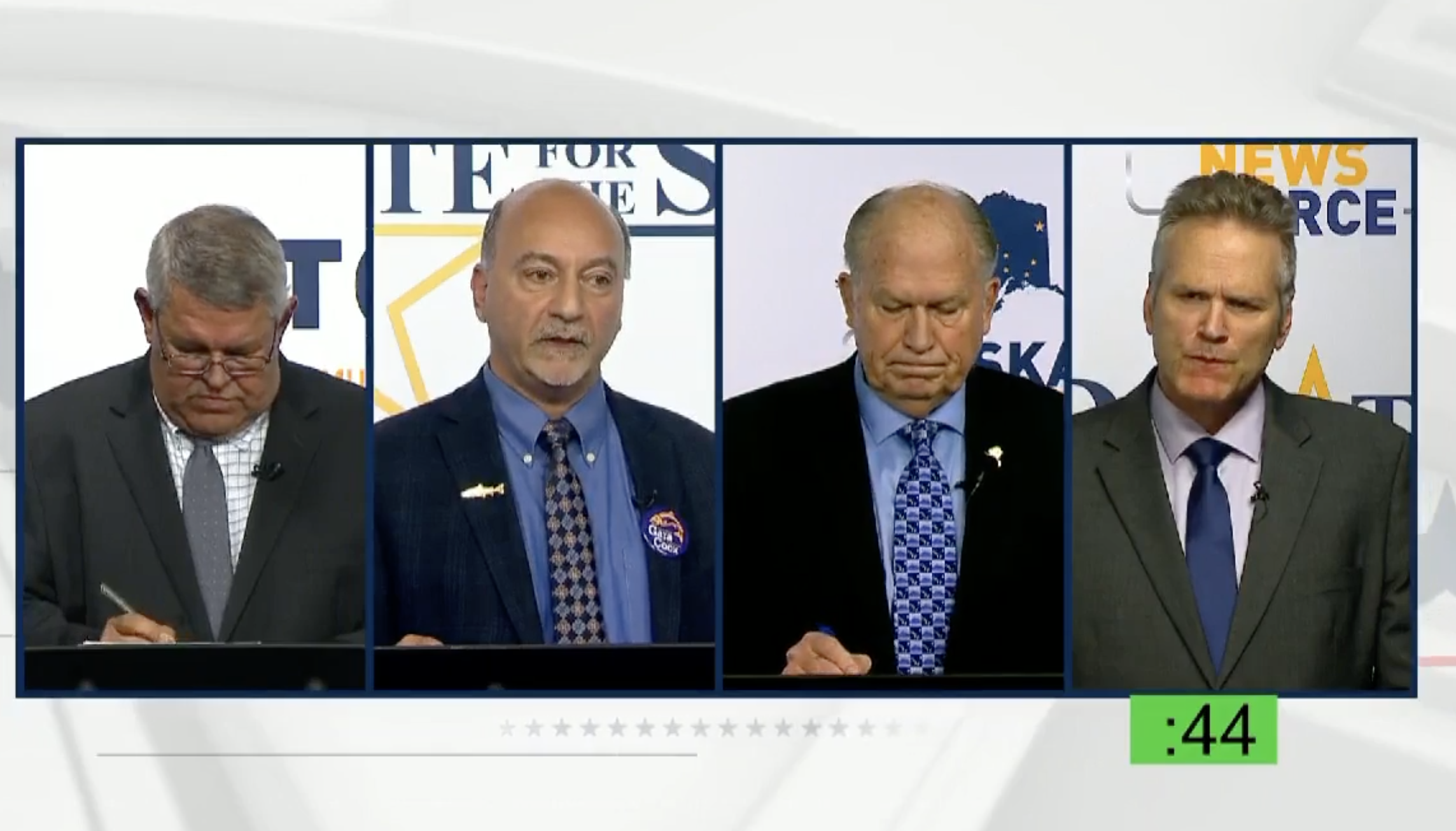 Dunleavy claims he ducks debates because of 2018 Anchorage earthquake, pandemic, storms, fires, etc.