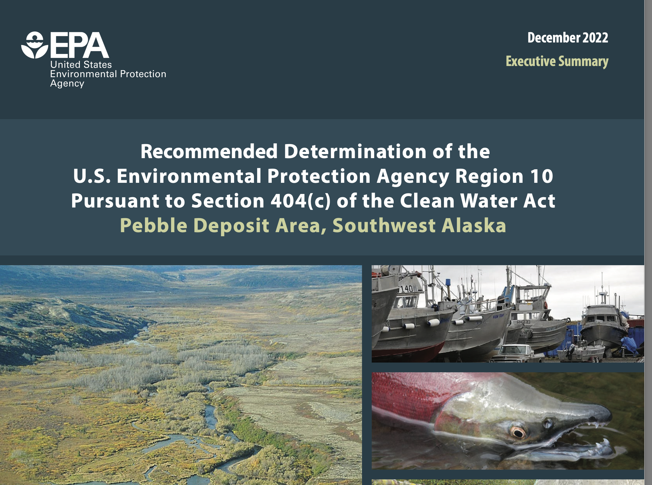 EPA takes another step toward banning Pebble Mine over potential damage to salmon streams