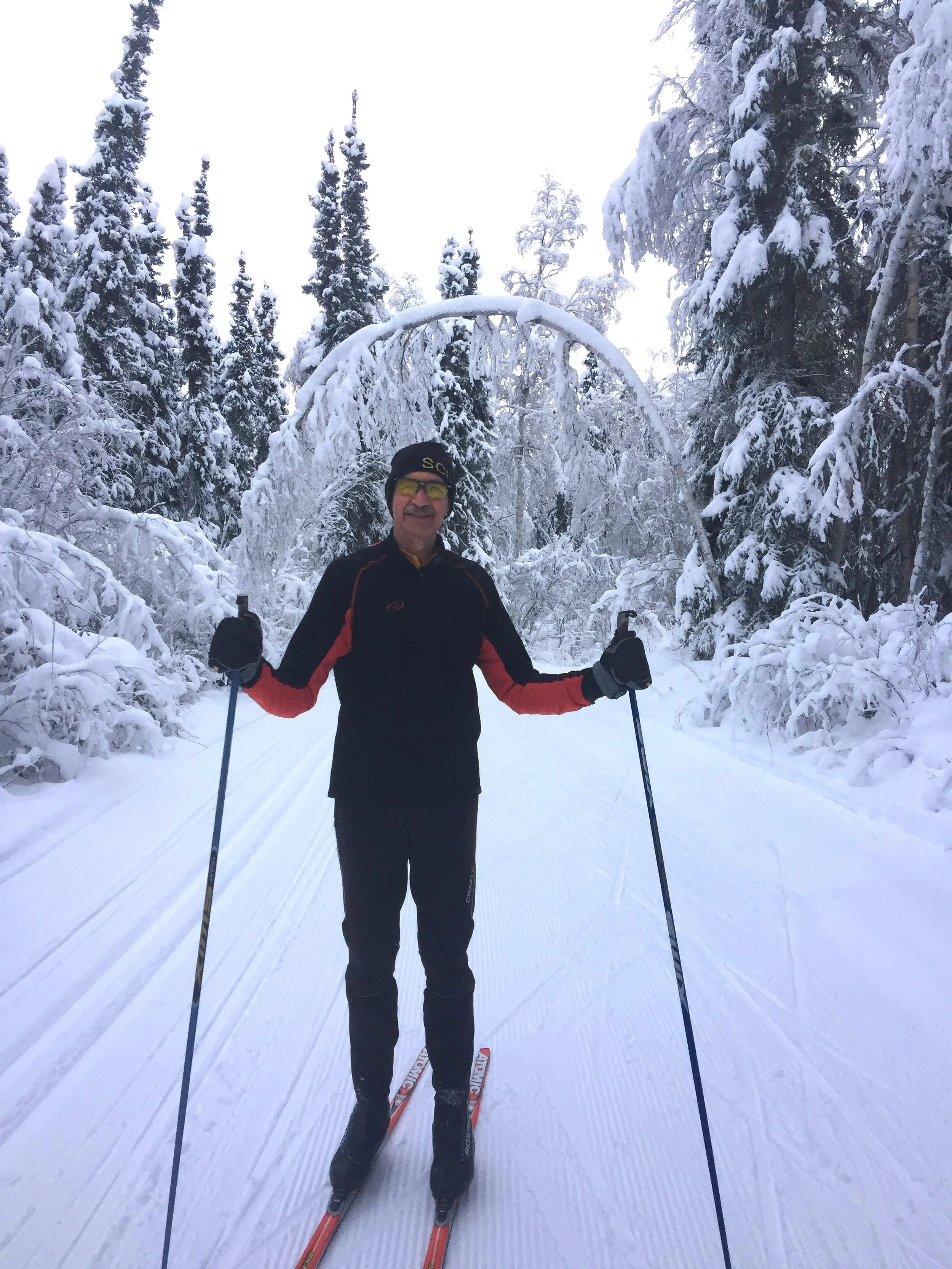 Thinking of artist and writer Frank Soos, who found poetry on skis