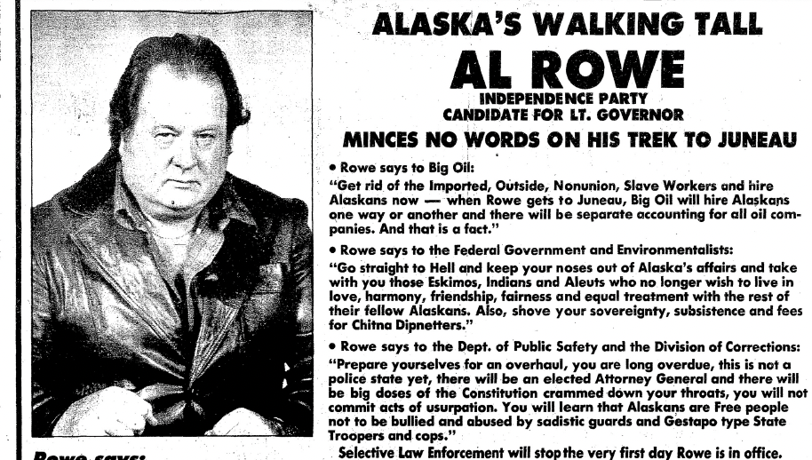Al Rowe would have been a 'new kind of lieutenant governor'