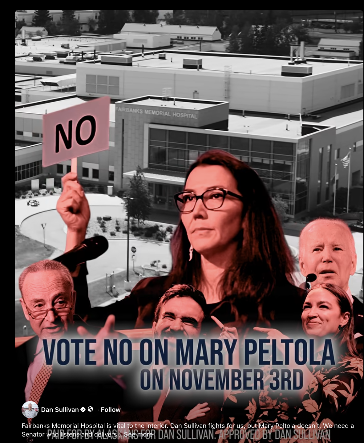 Sullivan injects Fairbanks Memorial Hospital into partisan politics