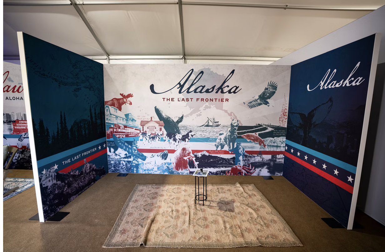 Alaska's vacant booth at Trump's state fair