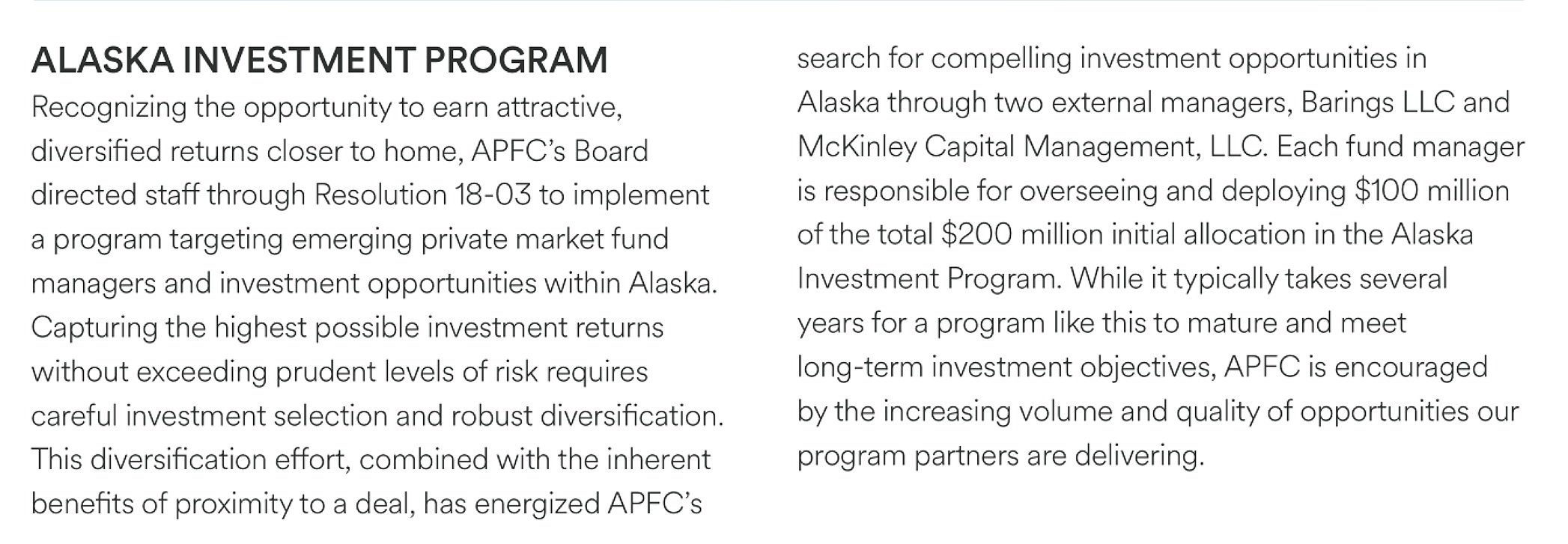 Reporting From Alaska Permanent Fund would invest billions more in